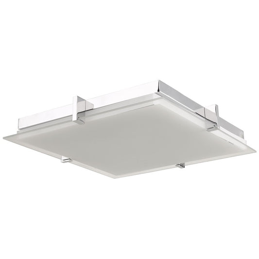 Abra Lighting Matrix 1Lt 12" Flat Square Flushmount, Chrome - 30012FM-CH-MATRIX