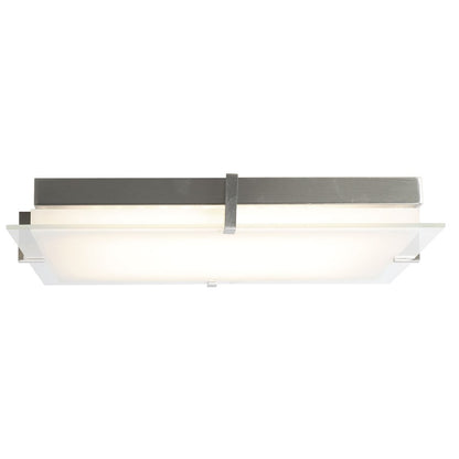 Abra Lighting Matrix 1Lt 15" Flat Square Flushmount, Nickel - 30013FM-BN-MATRIX