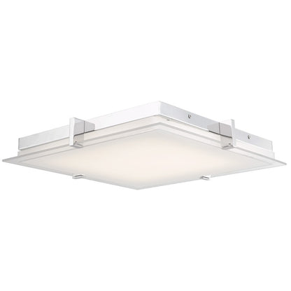 Abra Lighting Matrix 1Lt 15" Flat Square Flushmount, Chrome - 30013FM-CH-MATRIX