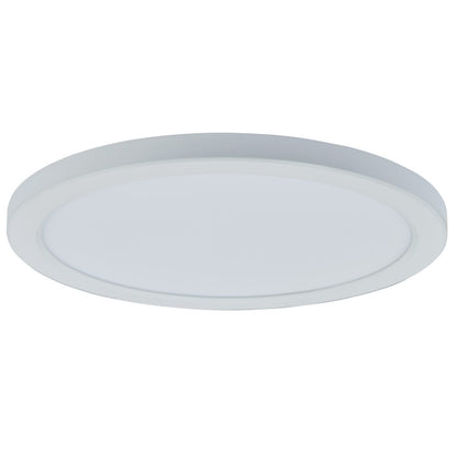 Abra Lighting Trix 1 Light 12" Slim Disc Flushmount, White