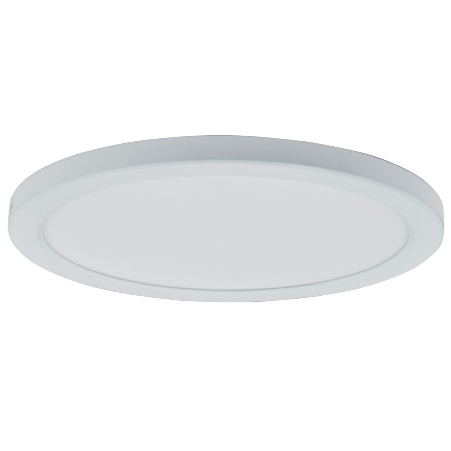 Abra Lighting Trix 1 Light 12" Slim Disc Flushmount, White