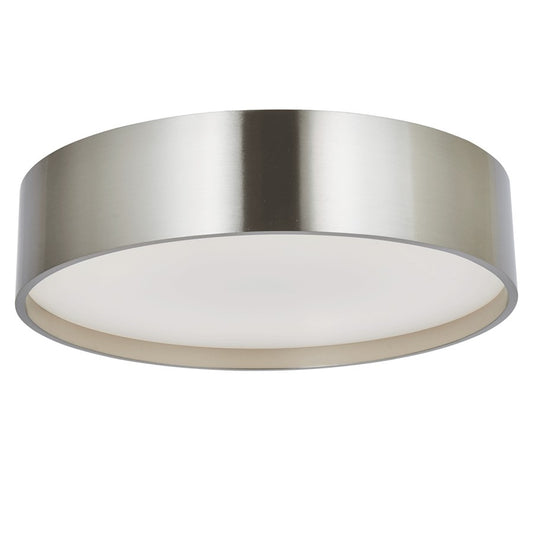 Abra Lighting Snare 1Lt 10" Cylinder/Frost Flushmount, Nickel - 30026FM-BN-SNARE