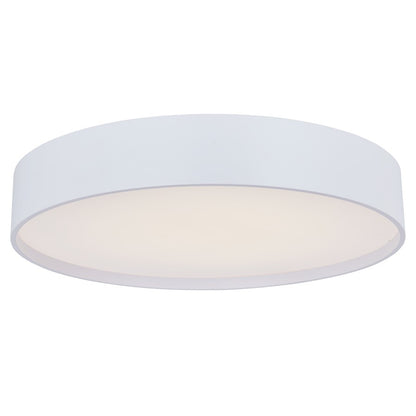 Abra Lighting Snare 1 Light 14" Metal Cylinder/Frost Flush, White