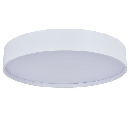 Abra Lighting Snare 1 Light 14" Metal Cylinder/Frost Flush, White