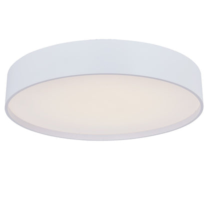 Abra Lighting Snare 1 Light 14" Metal Cylinder/Frost Flush, White