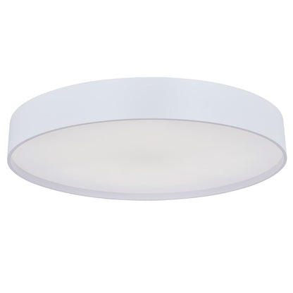 Abra Lighting Snare 1 Light 17" Metal Cylinder/Frost Flush, White
