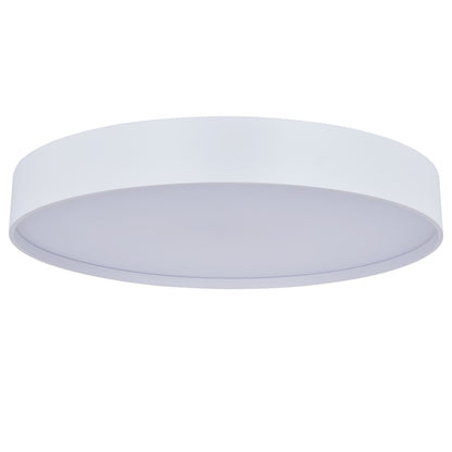Abra Lighting Snare 1 Light 17" Metal Cylinder/Frost Flush, White
