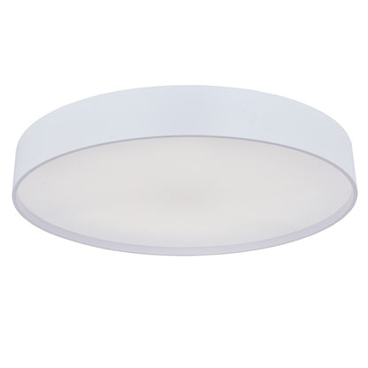 Abra Lighting Snare 1 Light 17" Metal Cylinder/Frost Flush, White