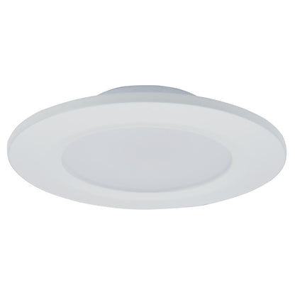 Abra Lighting Button 1 Light 4.5" Slim Disc Flushmount, White