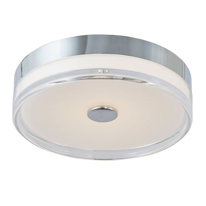 Abra Lighting Iris 1Lt 3CCT 12" Low Profile Flushmount, Chrome - 30040FM-CH-IRIS