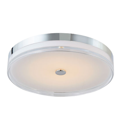 Abra Lighting Iris 1 Light 3CCT 20" Low Profile Flushmount, Chrome
