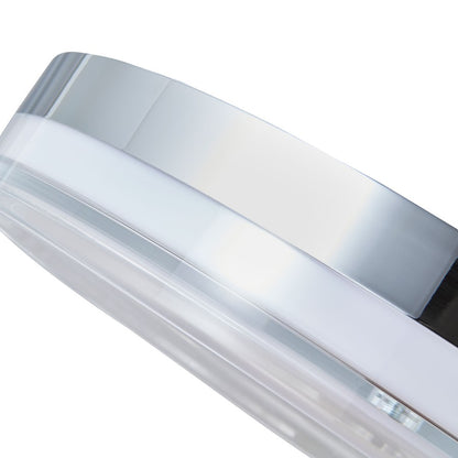 Abra Lighting Iris 1 Light 3CCT 20" Low Profile Flushmount, Chrome