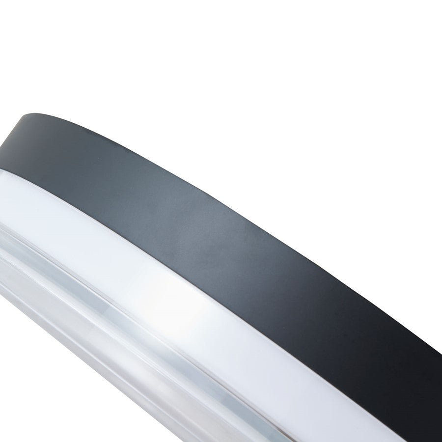 Abra Lighting Iris 1 Light 3CCT 20" Low Profile Flushmount, Black