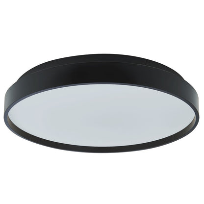Abra Lighting Tambourine 1 Light 10" Flushmount, Black