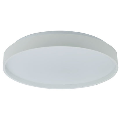Abra Lighting Tambourine 1 Light 10" Flushmount, White