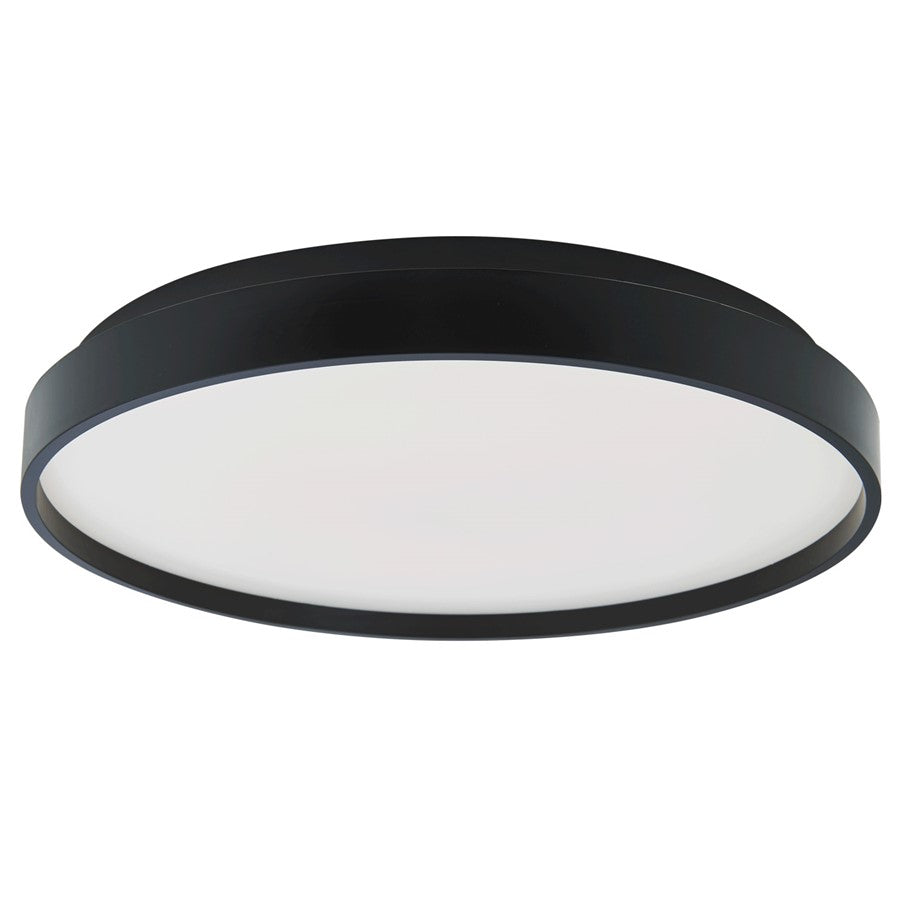 Abra Lighting Tambourine 1 Light 13" Flushmount, Black