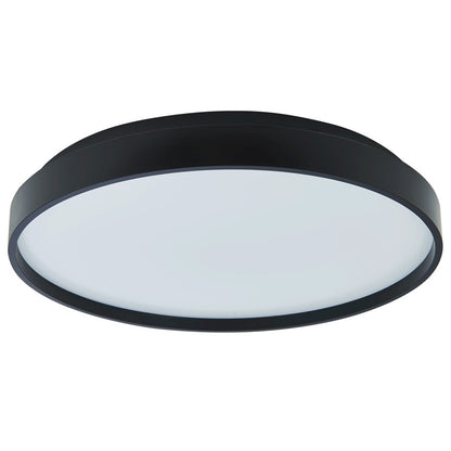 Abra Lighting Tambourine 1 Light 13" Flushmount, Black