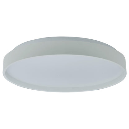 Abra Lighting Tambourine 1 Light 13" Flushmount, White