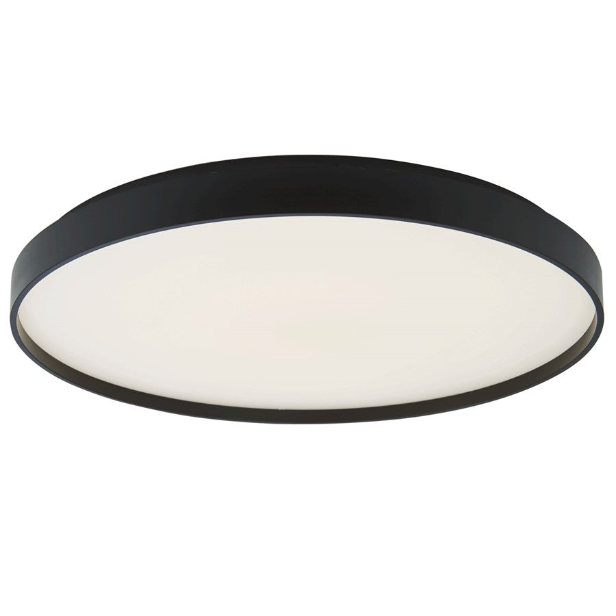 Abra Lighting Tambourine 1Lt 15" Flushmount, Black - 30053FM-BL-TAMBOURINE