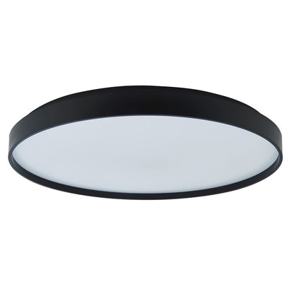 Abra Lighting Tambourine 1 Light 15" Flushmount, Black