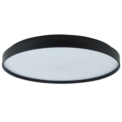 Abra Lighting Tambourine 1 Light 19" Flushmount, Black