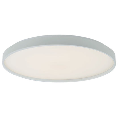 Abra Lighting Tambourine 1Lt 19" Flushmount, White - 30054FM-WH-TAMBOURINE