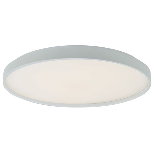 Abra Lighting Tambourine 1Lt 19" Flushmount, White - 30054FM-WH-TAMBOURINE
