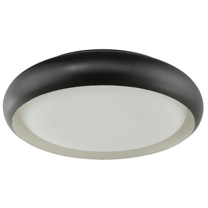 Abra Lighting Euphoria 1 Light 18" Curved Frame/Opal, Bronze