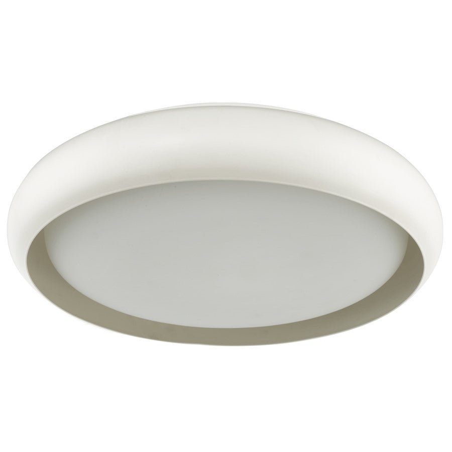 Abra Lighting Euphoria 1 Light 18" Curved Frame/Opal, White