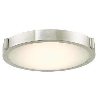 Abra Lighting Halo 1Lt 11" Frosted Flushmount, Nickel - 30065FM-BN-HALO