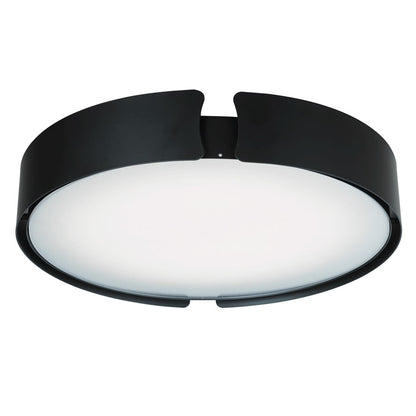 Abra Lighting Mystic 1 Light 14" Split Frame Flushmount, Black