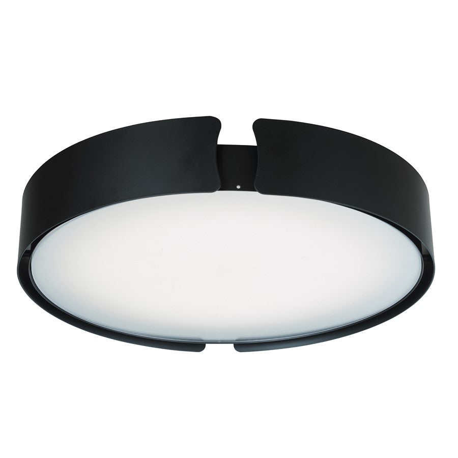 Abra Lighting Mystic 1 Light 18" Split Frame Flushmount, Black