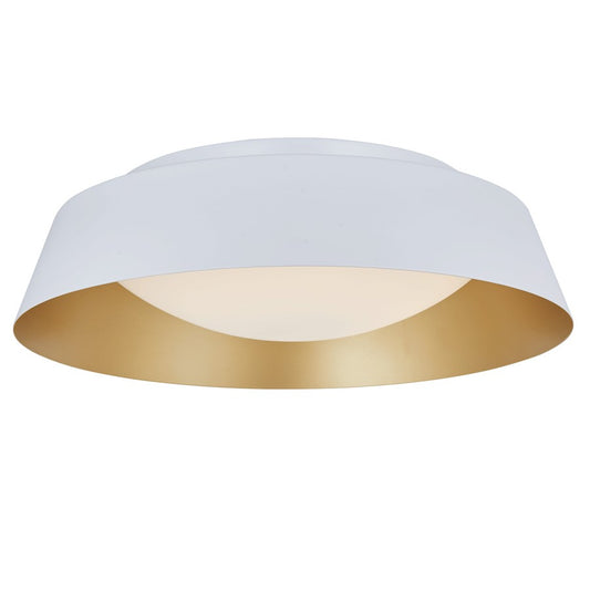 Abra Lighting Flare 15" Flared Frame/Opal, White/Gold - 30072FM-MW-GOLD-FLARE