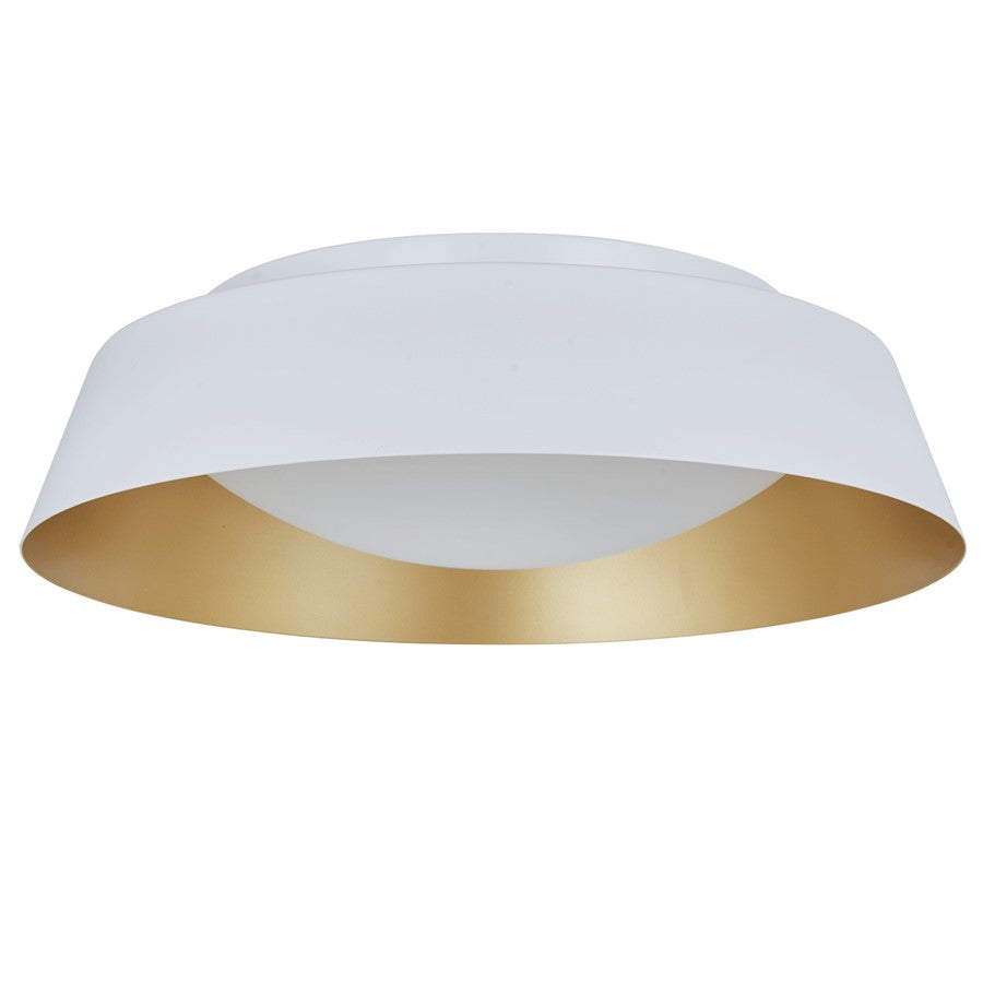 Abra Lighting Flare 15" Flared Frame/Opal, White/Gold