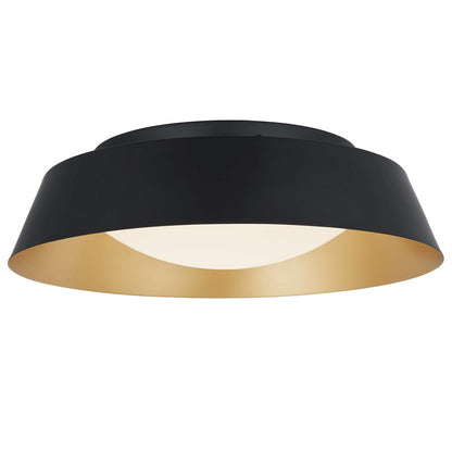 Abra Lighting Flare 1 Light 18" Flared Frame/Opal, BK/Gold