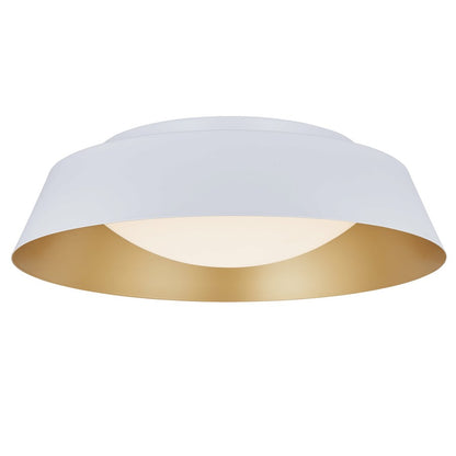 Abra Lighting Flare 1Lt 18" Flared Frame/Opal, White/Gold - 30073FM-MW-GLD-FLARE