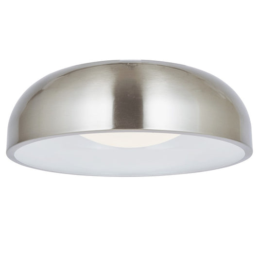 Abra Lighting Lynx 1Lt 13" Inner Curve Flushmount/Opal, Nickel - 30075FM-BN-LYNX