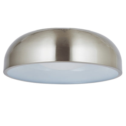 Abra Lighting Lynx 1 Light 13" Inner Curve Flushmount/Opal, Nickel
