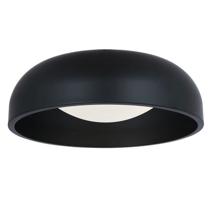 Abra Lighting Lynx 1Lt 13" Inner Curve Flushmount/Opal, Black - 30075FM-MB-LYNX