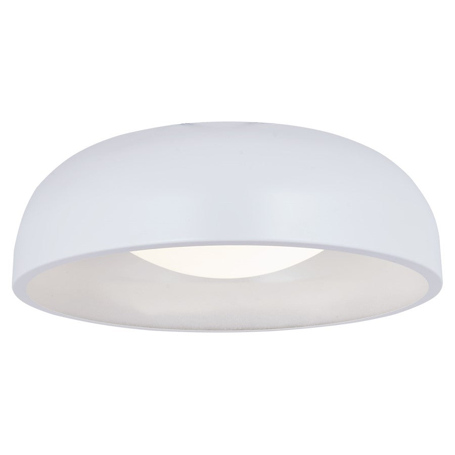 Abra Lighting Lynx 1Lt 13" Inner Curve Flushmount/Opal, White - 30075FM-MW-LYNX