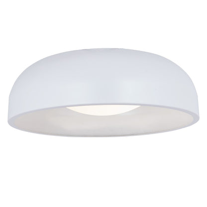 Abra Lighting Lynx 1 Light 13" Inner Curve Flushmount/Opal, White