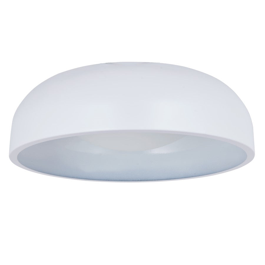 Abra Lighting Lynx 1 Light 13" Inner Curve Flushmount/Opal, White