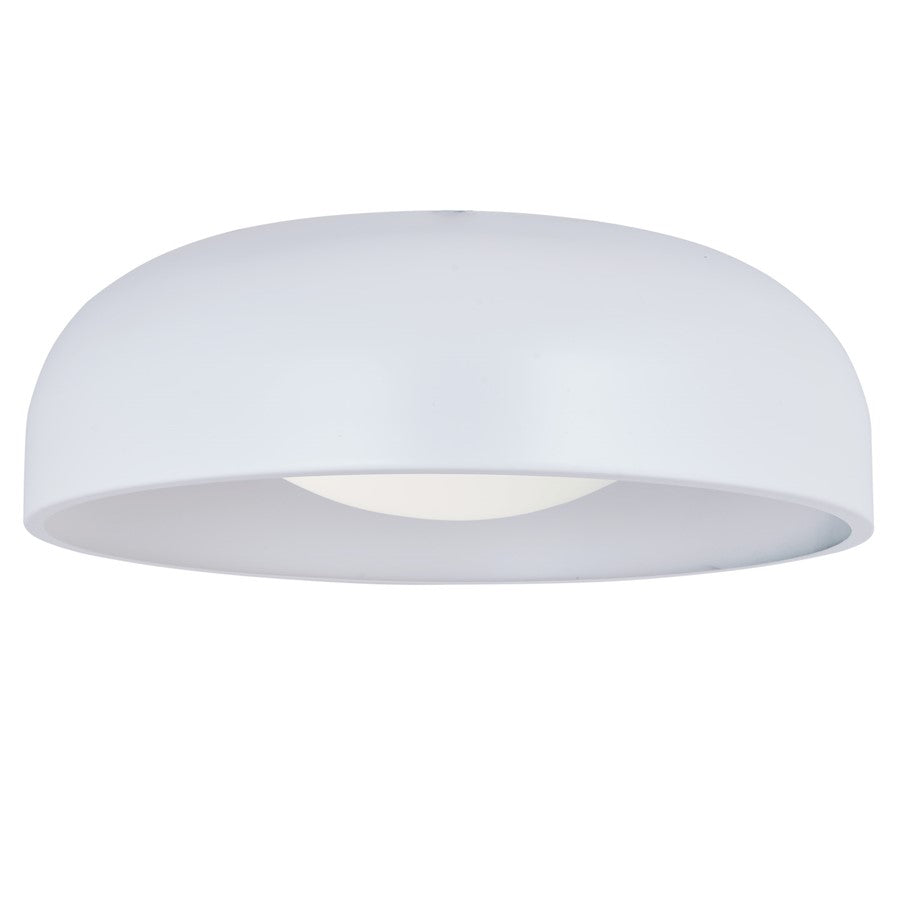 Abra Lighting Lynx 1 Light 17" Inner Curve Flushmount/Opal, White