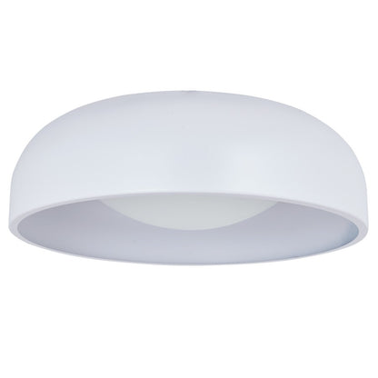 Abra Lighting Lynx 1 Light 17" Inner Curve Flushmount/Opal, White
