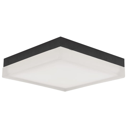 Abra Lighting IceCube 1Lt 9" Square Flushmount, Black - 30080FM-BL-ICECUBE