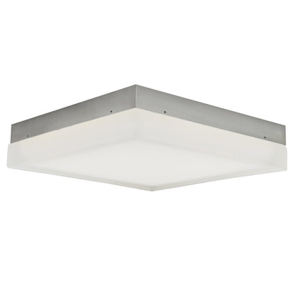 Abra Lighting IceCube 1 Light 9" Square Flushmount, Nickel