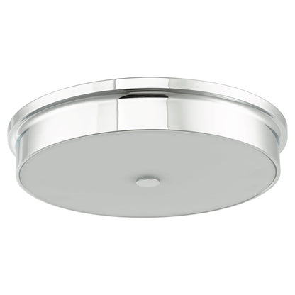 Abra Lighting Spark 1 Light 15" Opal Glass Flushmount, Chrome