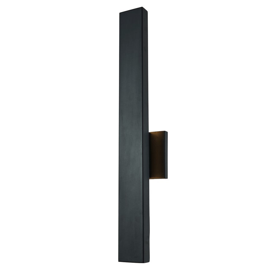 Abra Lighting Yoga 1 Light Straight Wall Fixture, Black