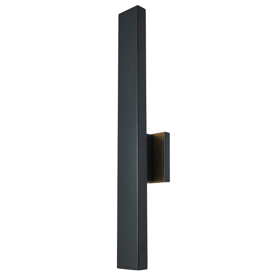 Abra Lighting Yoga 1 Light Straight Wall Fixture, Black