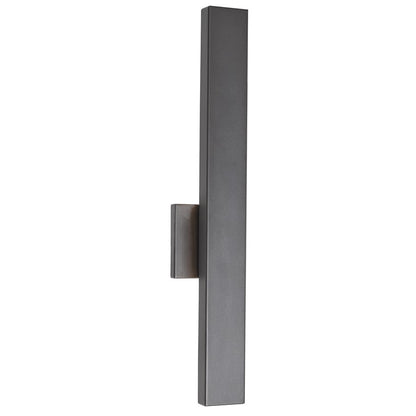 Abra Lighting Yoga 1 Light Straight Wall Fixture, Black